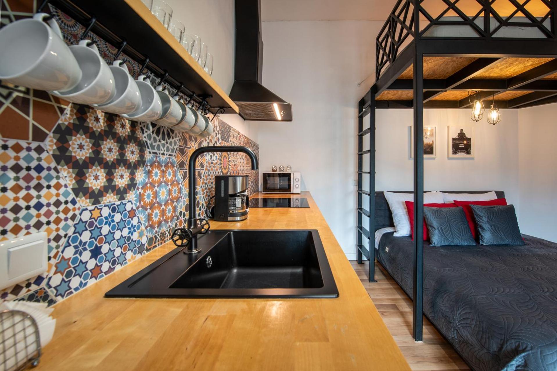 Modern Apartment Arizona Studio Old Town Dietla Balcony Kraków Eksteriør billede