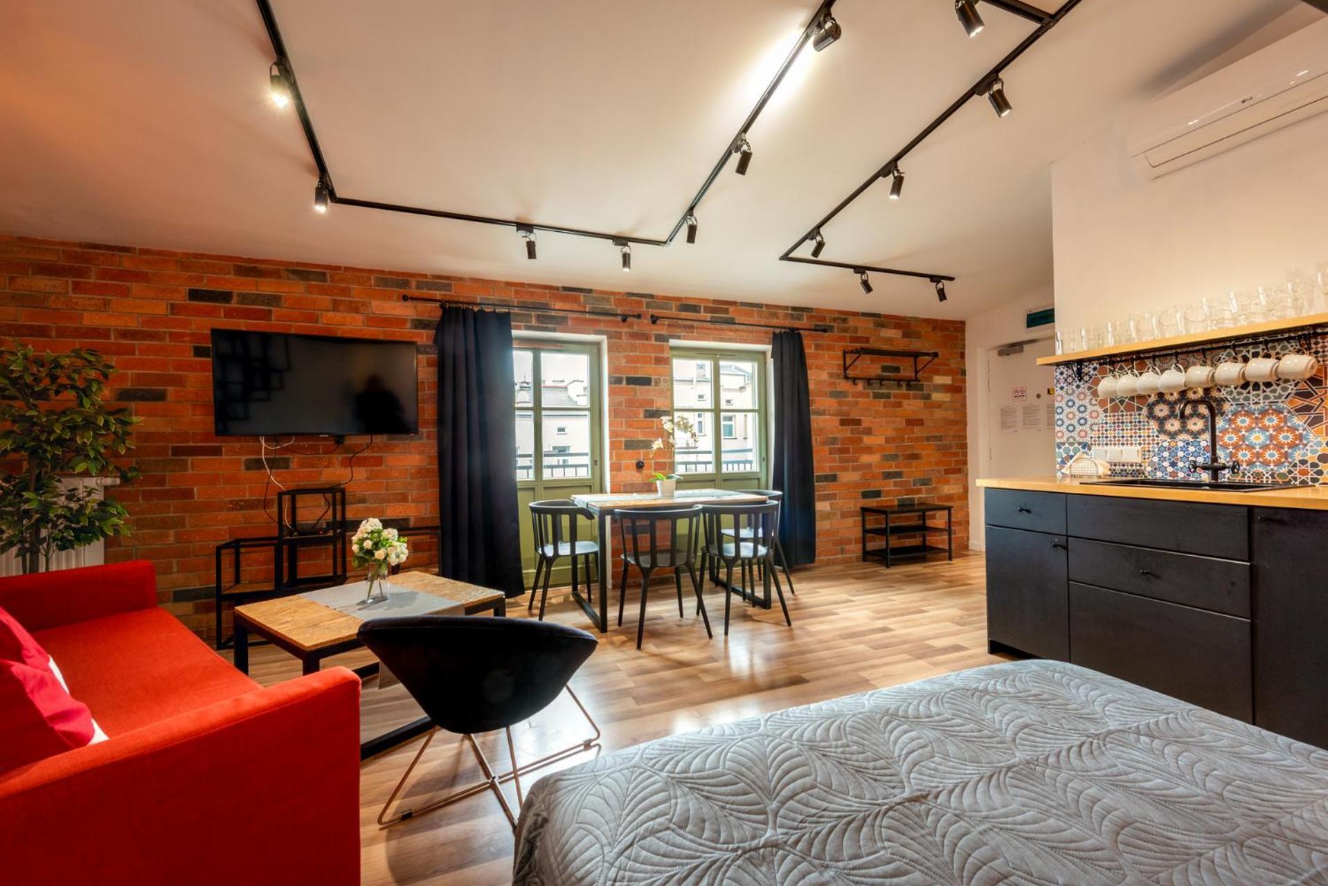 Modern Apartment Arizona Studio Old Town Dietla Balcony Kraków Eksteriør billede