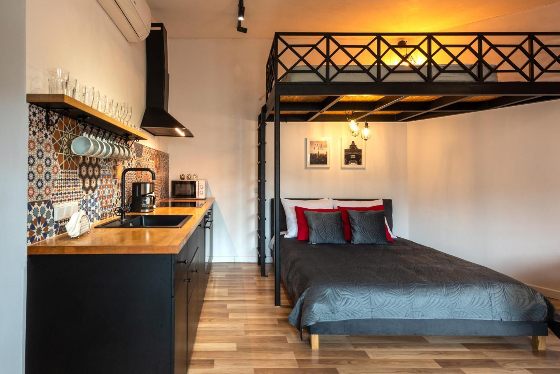 Modern Apartment Arizona Studio Old Town Dietla Balcony Kraków Eksteriør billede